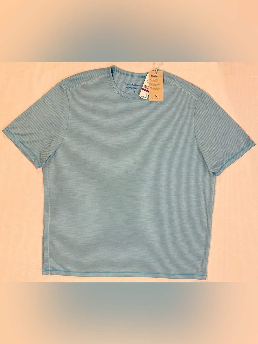 Tommy Bahama Men’s Island Zone PARADISE ISLES TEE T-shirt XXL 2XL NWT Spa Blue